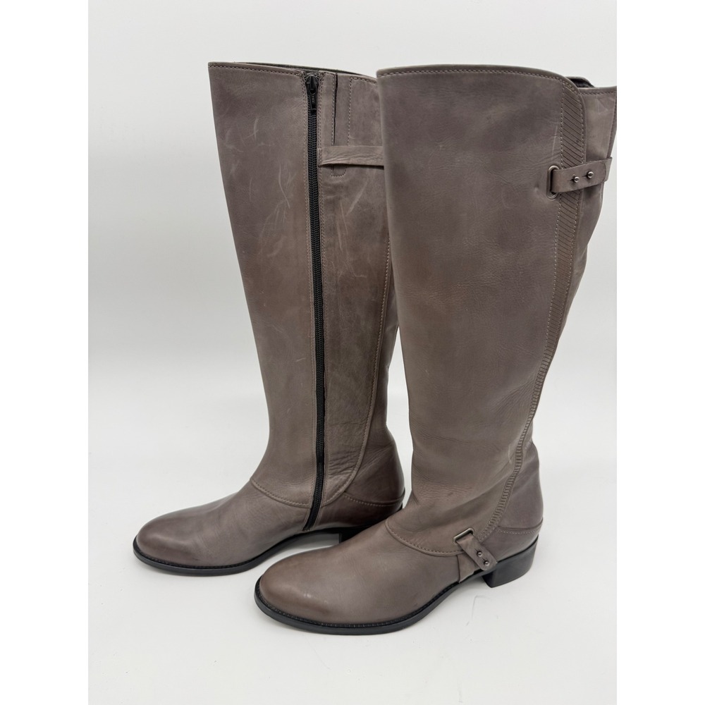 Rinaldi Leather Knee High Riding Boots Low Heel Equestrian Italy EU 40 US 10